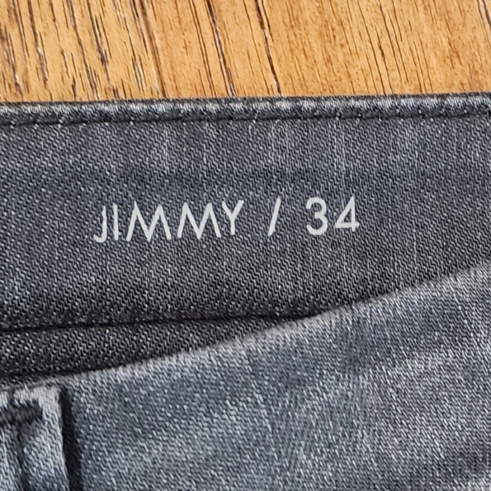 NWT Fidelity Washed Gray Denim Jimmy Bullet Vintage Stretch Jeans. 34x34 - Picture 7 of 10